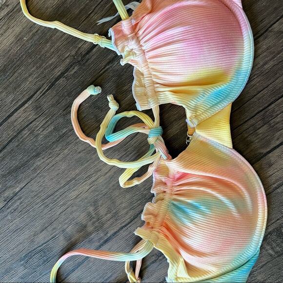 ZAFUL Rainbow Of Mermaid Keyhole String Bikini Swimwear - Picture 6 of 9